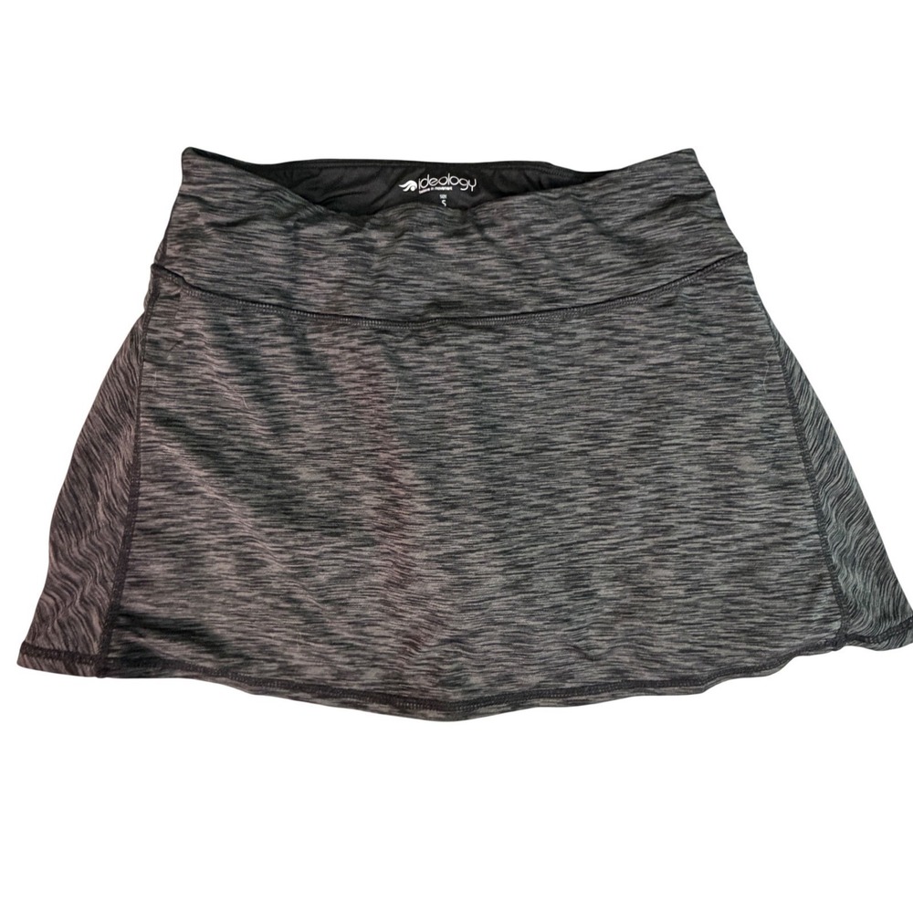 Ideology Skort Skirt Shorts Black Grey Heathered Activewear Size S‎